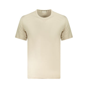 Beiges Herren-T-Shirt aus Baumwolle