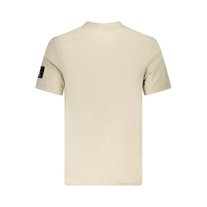 Beiges Herren-T-Shirt aus Baumwolle