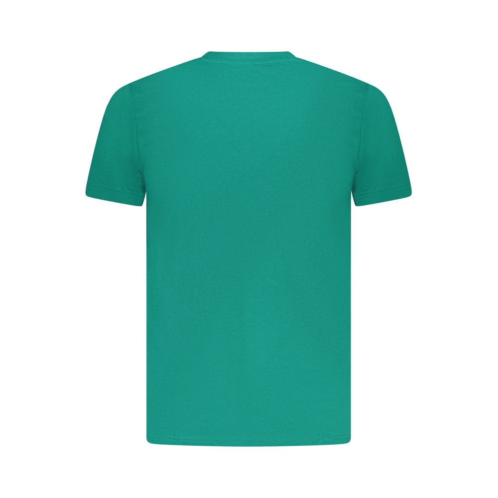 Grünes Herren-T-Shirt aus Baumwolle