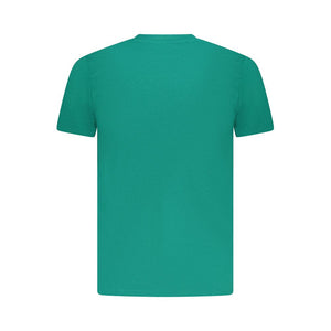 Green Cotton Men T-Shirt