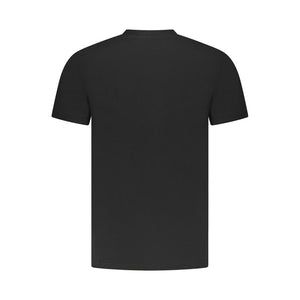 Schwarzes Herren-T-Shirt aus Baumwolle