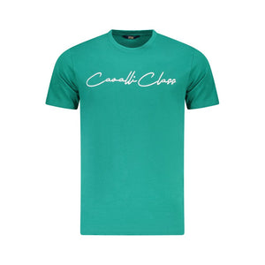 Green Cotton Men T-Shirt