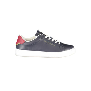 Blaue Leder-Sneaker für Damen