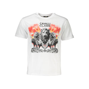 Weißes Herren-T-Shirt aus Baumwolle