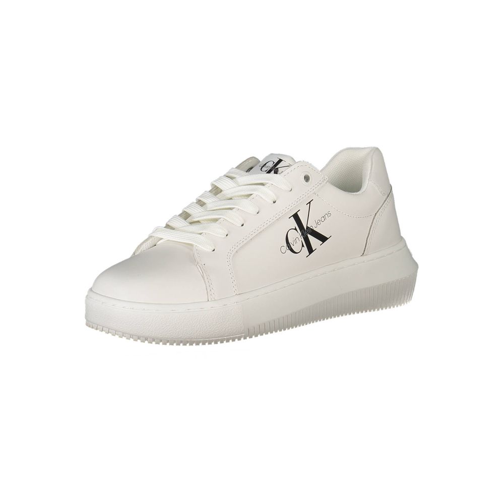 Weiße Polyester Damen Sneaker