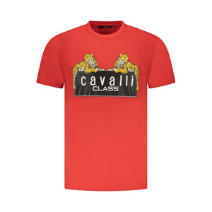 Rotes Herren-T-Shirt aus Baumwolle