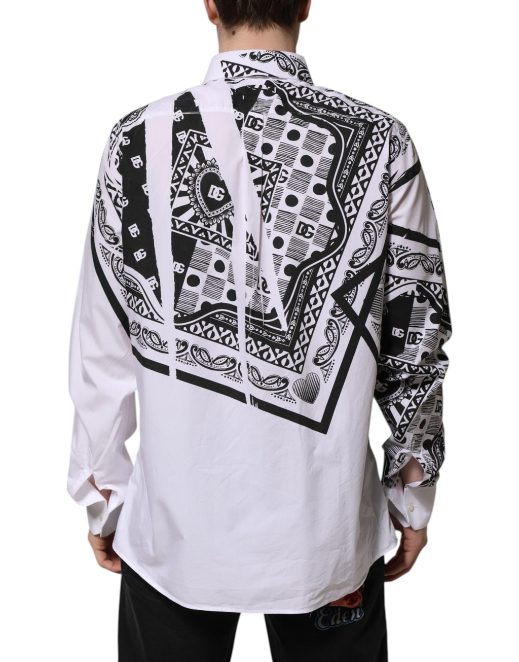 Weißes MARTINI-Hemd mit Bandana-Print