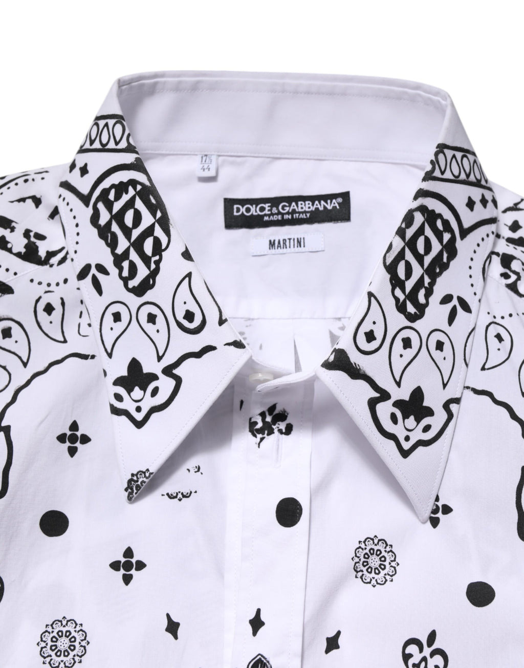 Weißes MARTINI-Hemd mit Bandana-Print