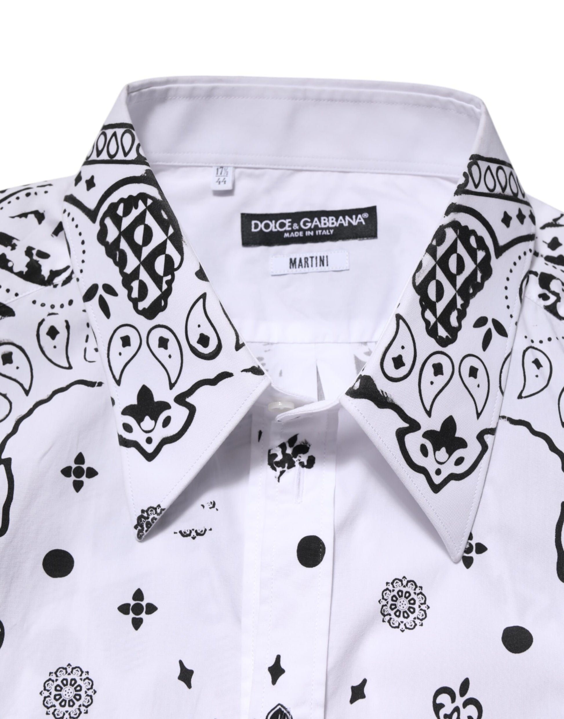 Weißes MARTINI-Hemd mit Bandana-Print