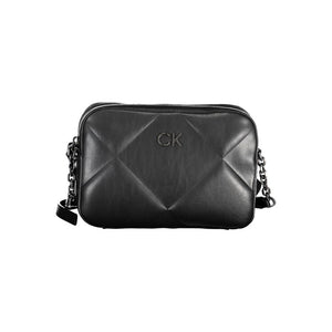 Schwarze Polyester-Handtasche