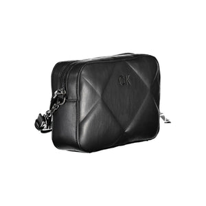 Schwarze Polyester-Handtasche