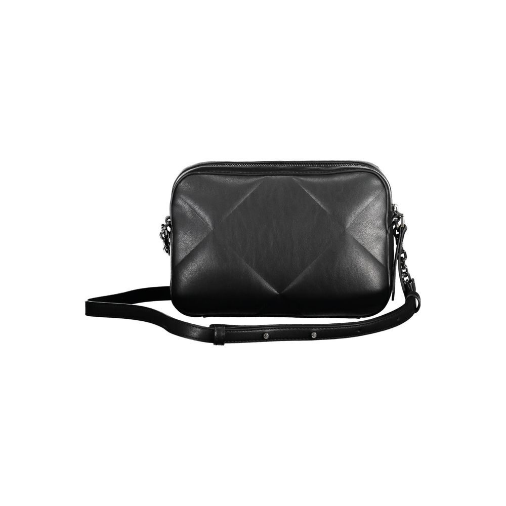Schwarze Polyester-Handtasche