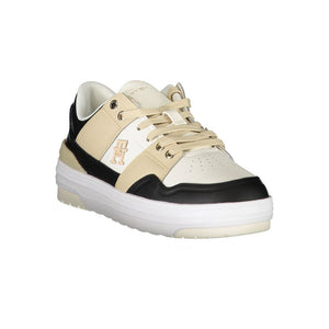 Weiße Leder Damen Sneaker