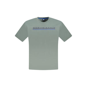 Grünes Herren-T-Shirt aus Baumwolle