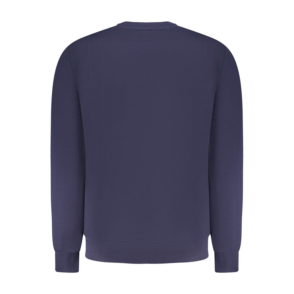 Blauer Baumwollpullover für Herren