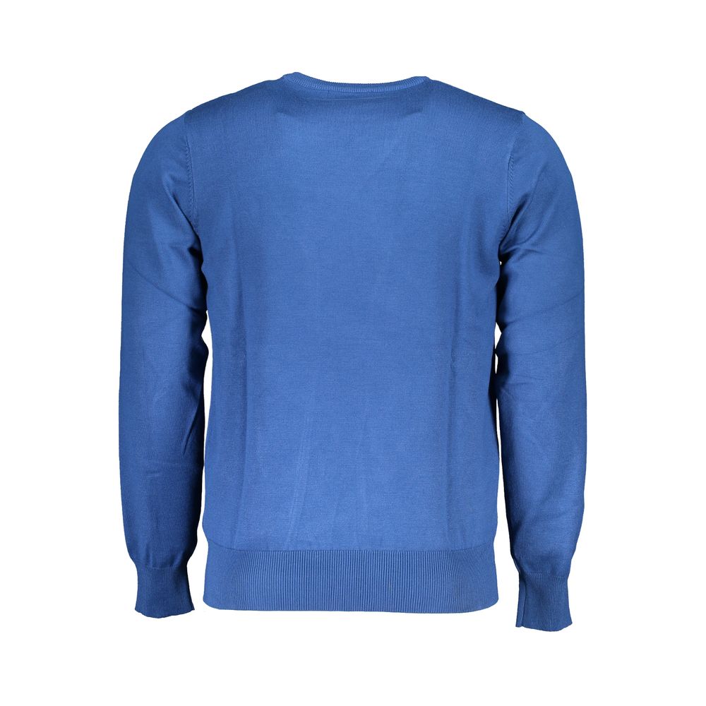 Blauer Nylonpullover