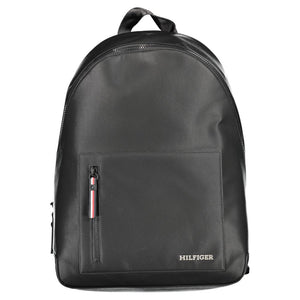 Schwarzer Polyester-Rucksack