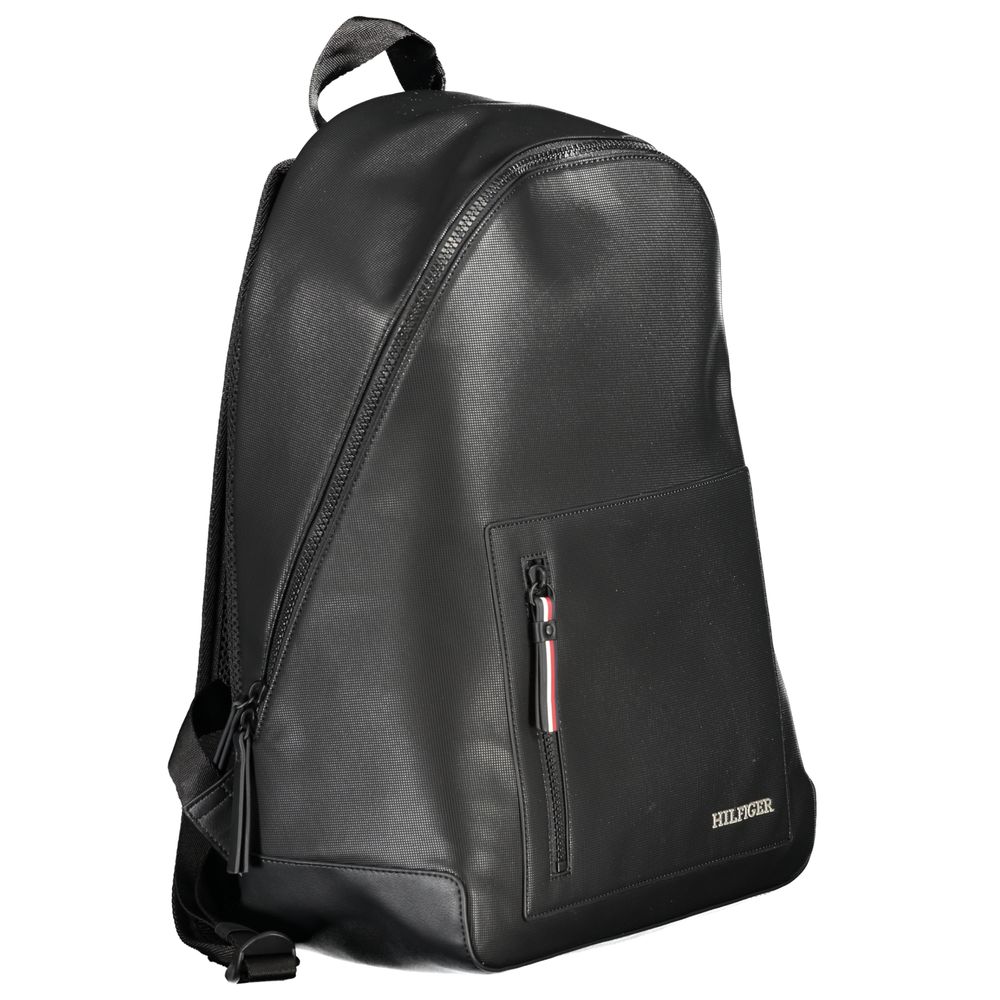 Schwarzer Polyester-Rucksack