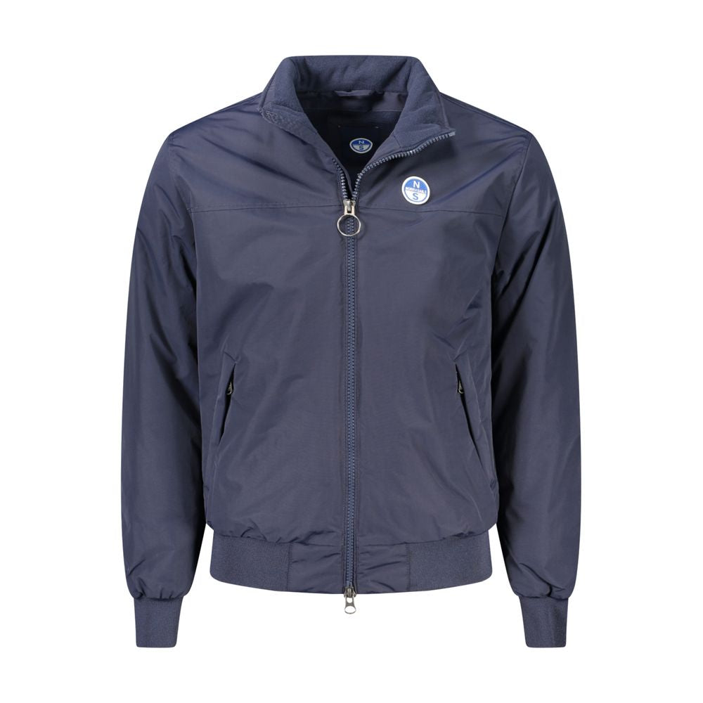 Blaue Polyamid-Herrenjacke