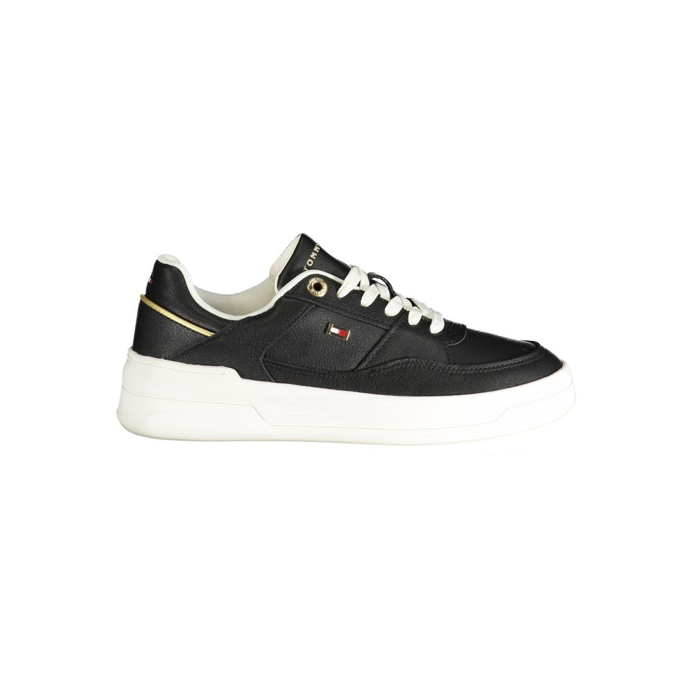 Schwarzer Polyethylen-Sneaker für Damen