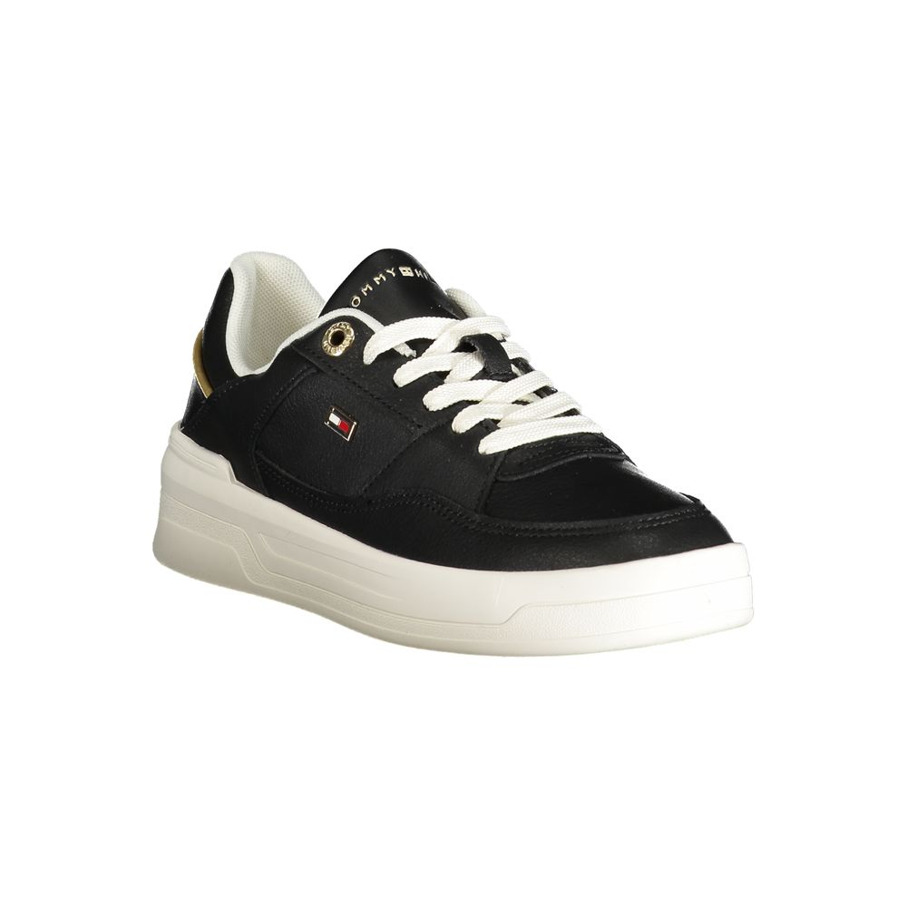 Schwarzer Polyethylen-Sneaker für Damen