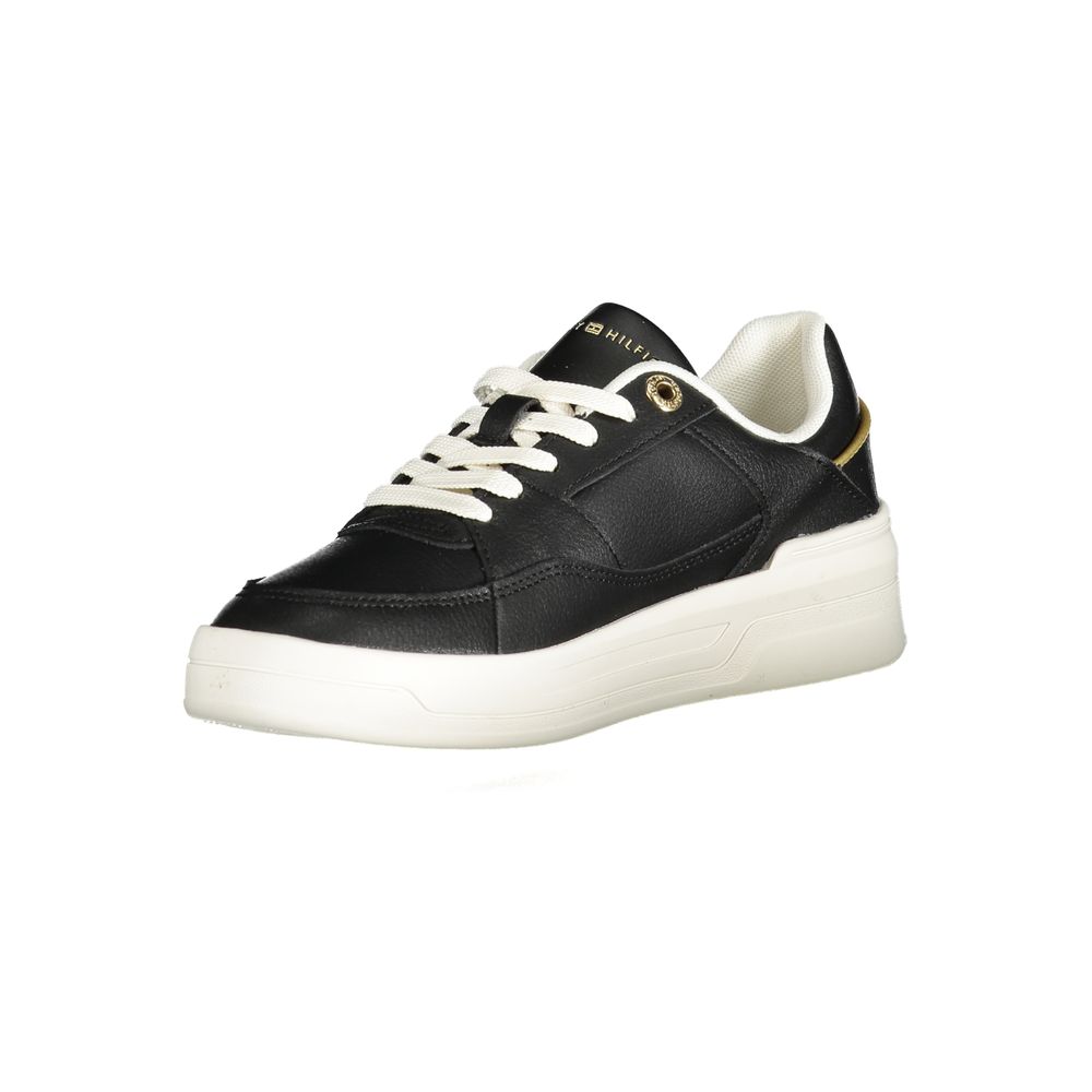 Schwarzer Polyethylen-Sneaker für Damen