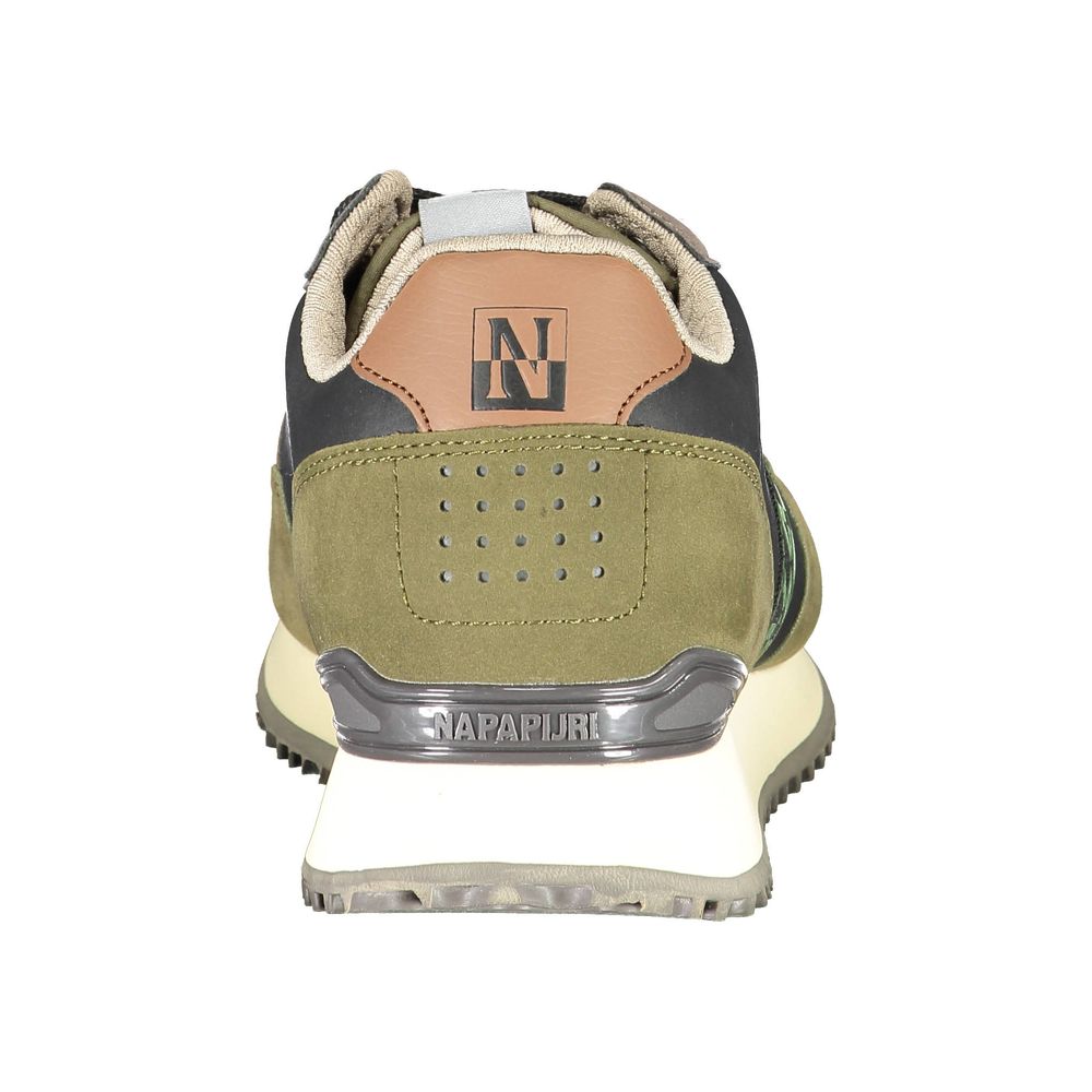 Grüner Polyester Herren Sneaker