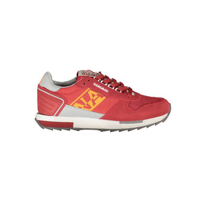Rote Leder Herren Sneaker