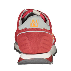 Rote Leder Herren Sneaker