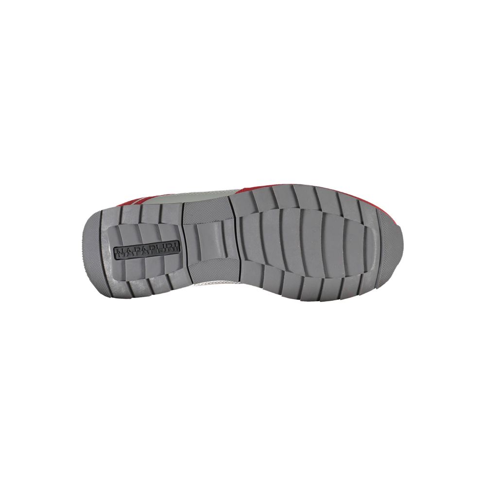 Rote Leder Herren Sneaker