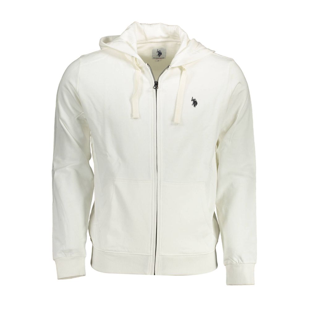 Weißer Baumwollpullover für Herren