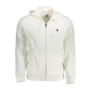 Weißer Baumwollpullover für Herren