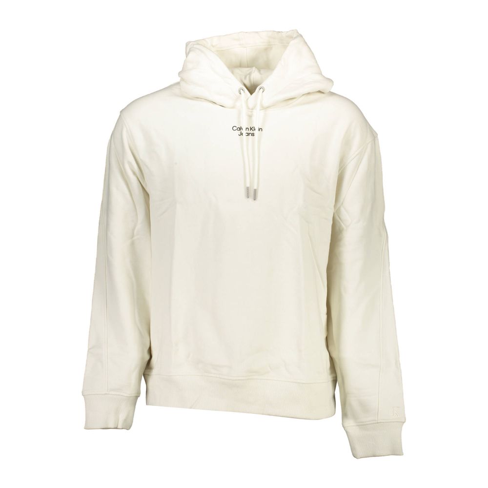 Weißer Baumwollpullover für Herren