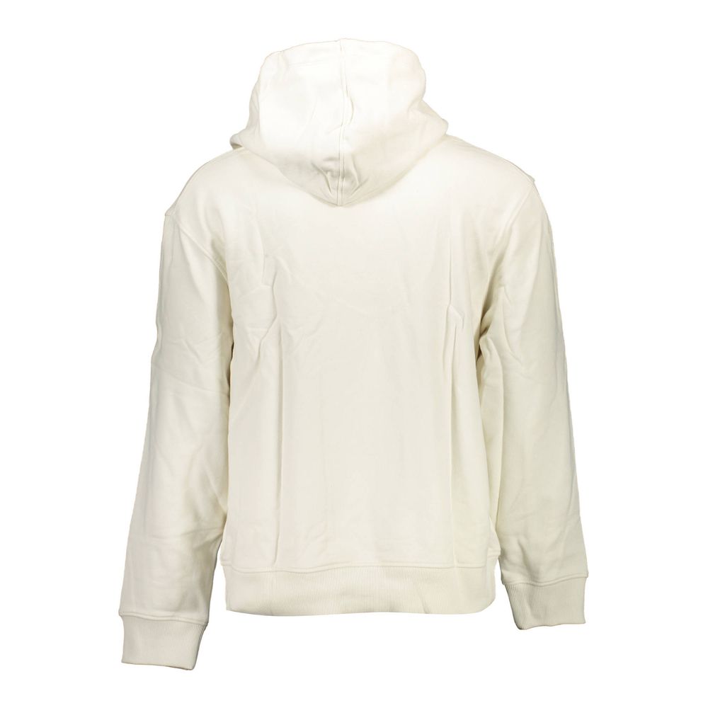 Weißer Baumwollpullover für Herren
