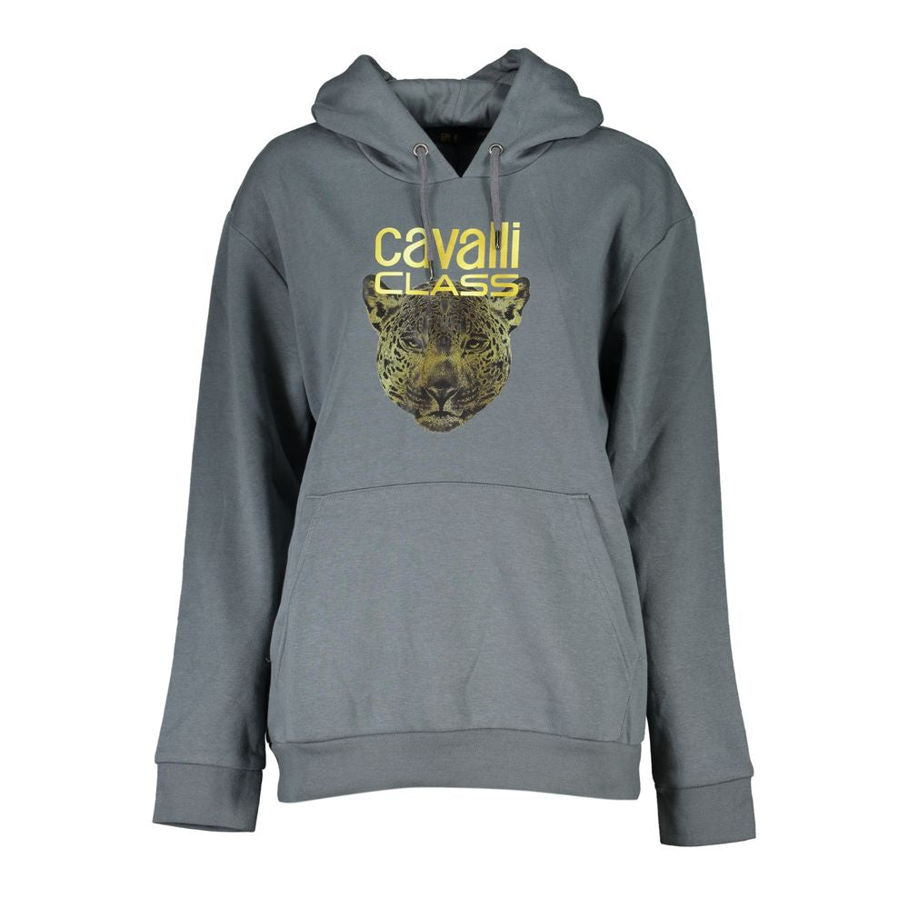 Elegantes graues Fleece-Kapuzensweatshirt