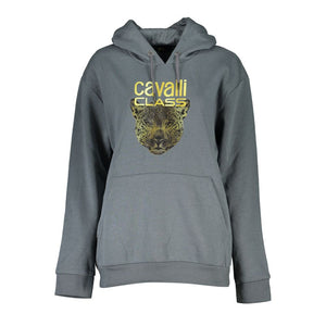 Elegantes graues Fleece-Kapuzensweatshirt