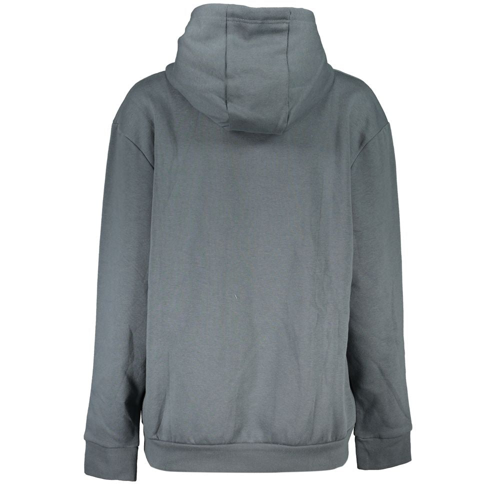 Elegantes graues Fleece-Kapuzensweatshirt