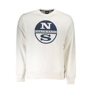 Weißer Baumwollpullover