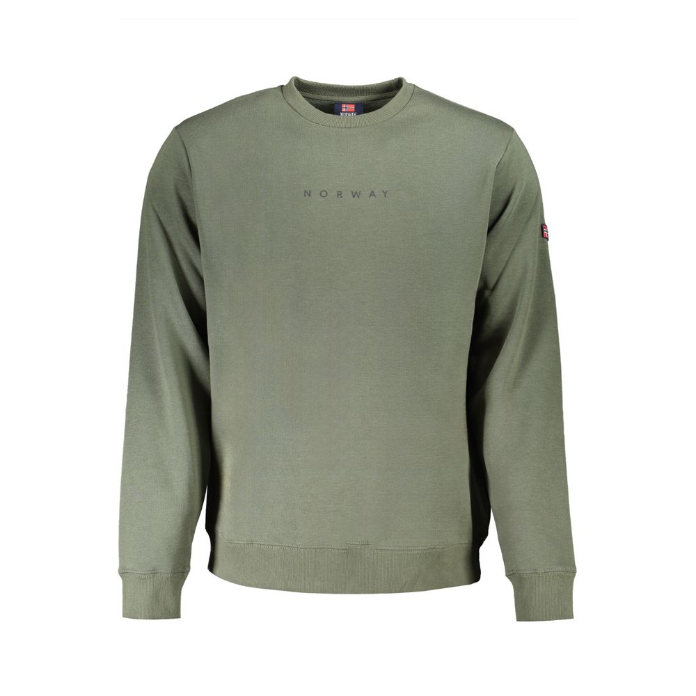 Grüner Baumwollpullover für Herren