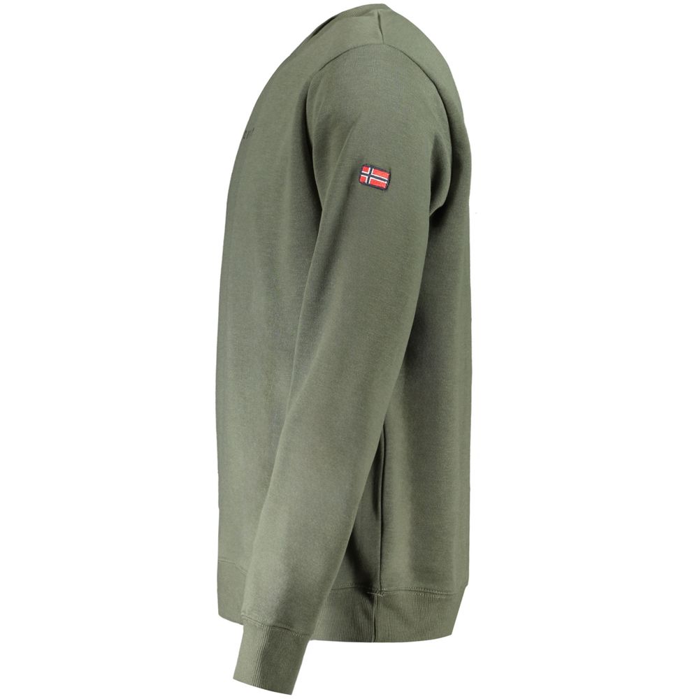 Grüner Baumwollpullover für Herren
