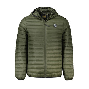 Grüne Polyamid-Herrenjacke