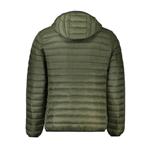 Grüne Polyamid-Herrenjacke