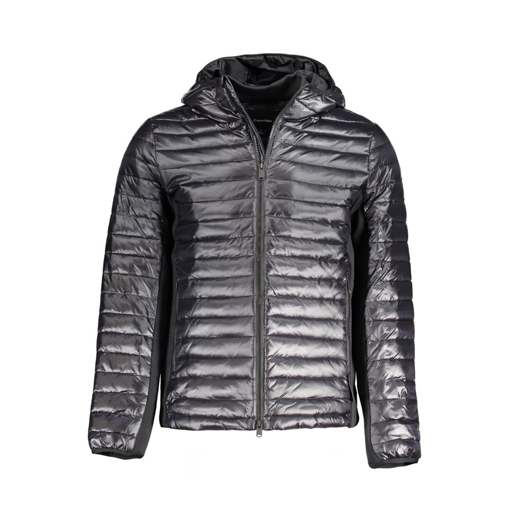 Schwarze Nylonjacke