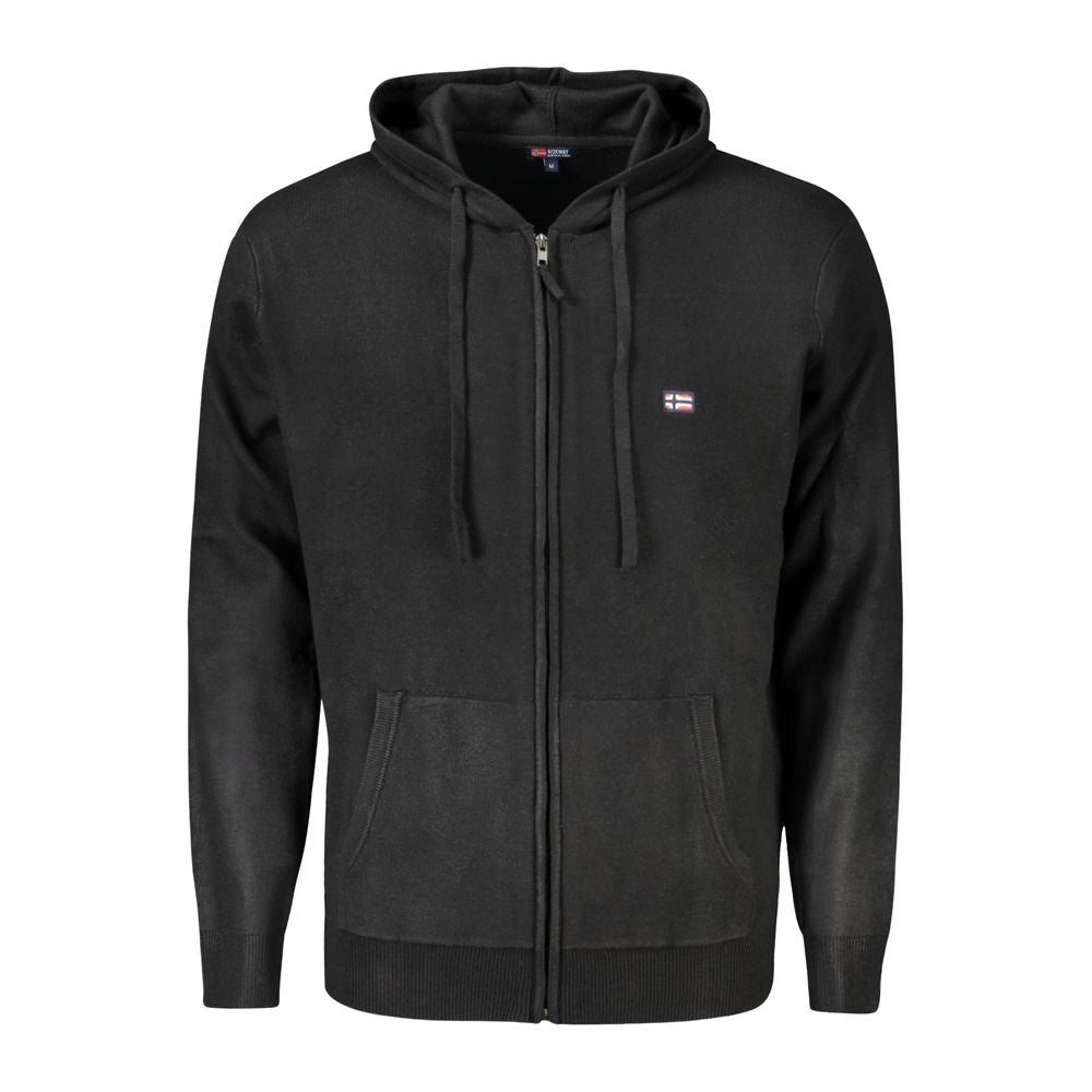 Schwarzer Polyamid-Cardigan für Herren