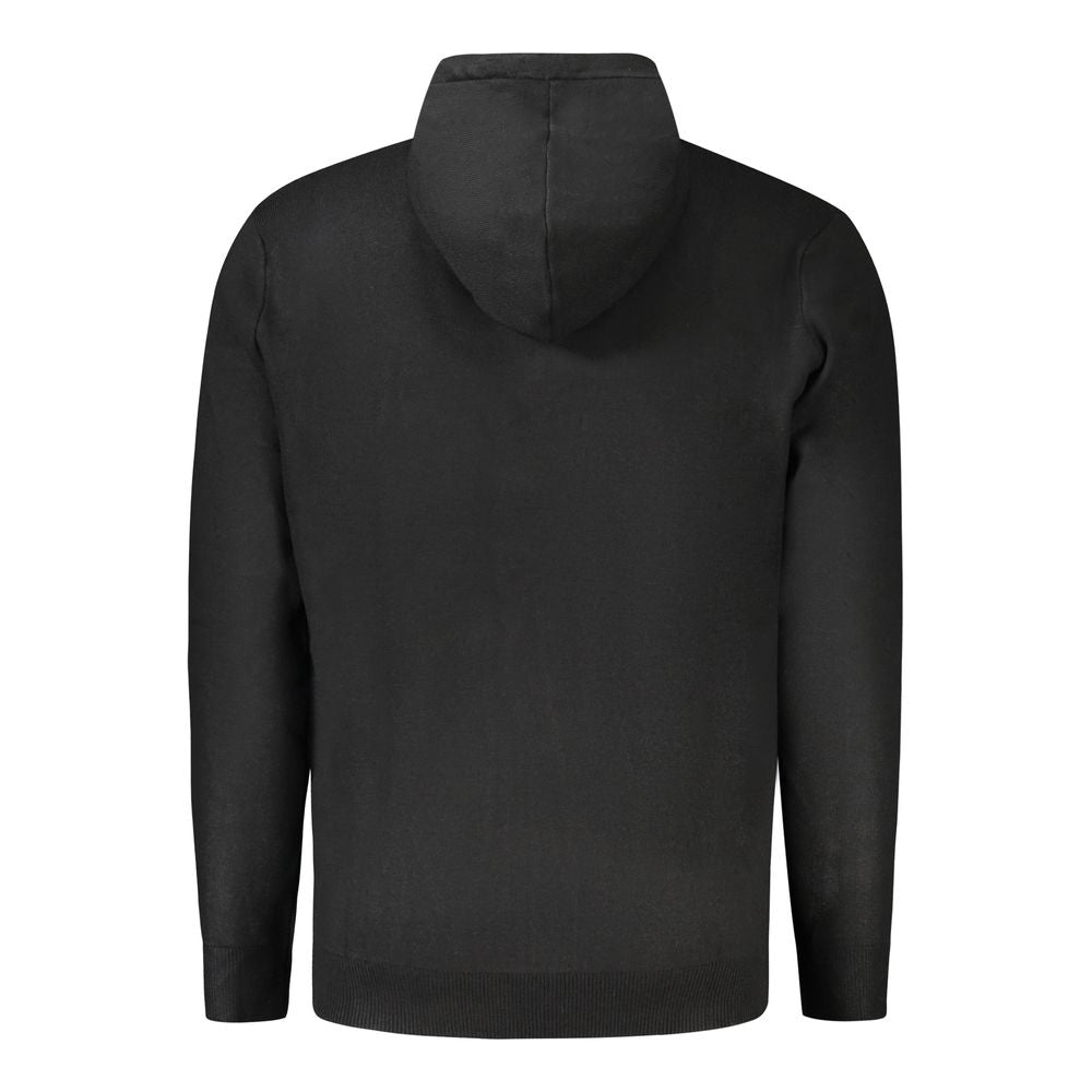Schwarzer Polyamid-Cardigan für Herren