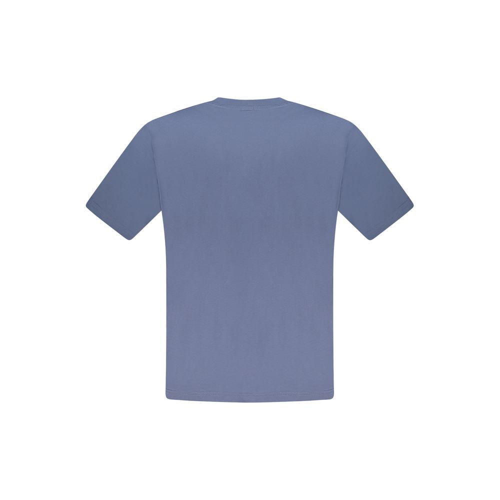 Blaues Herren-T-Shirt aus Baumwolle