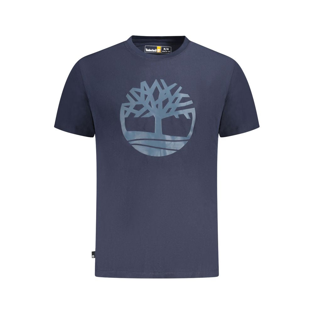 Blaues Baumwoll-T-Shirt