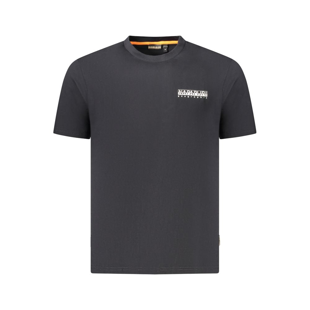 Schwarzes Herren-T-Shirt aus Baumwolle