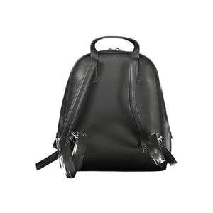 Schwarzer Polyester-Rucksack für Damen