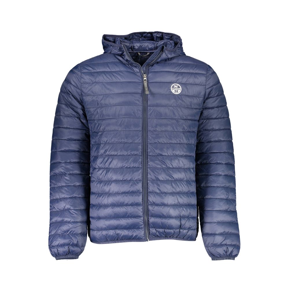 Blaue Polyamid-Herrenjacke